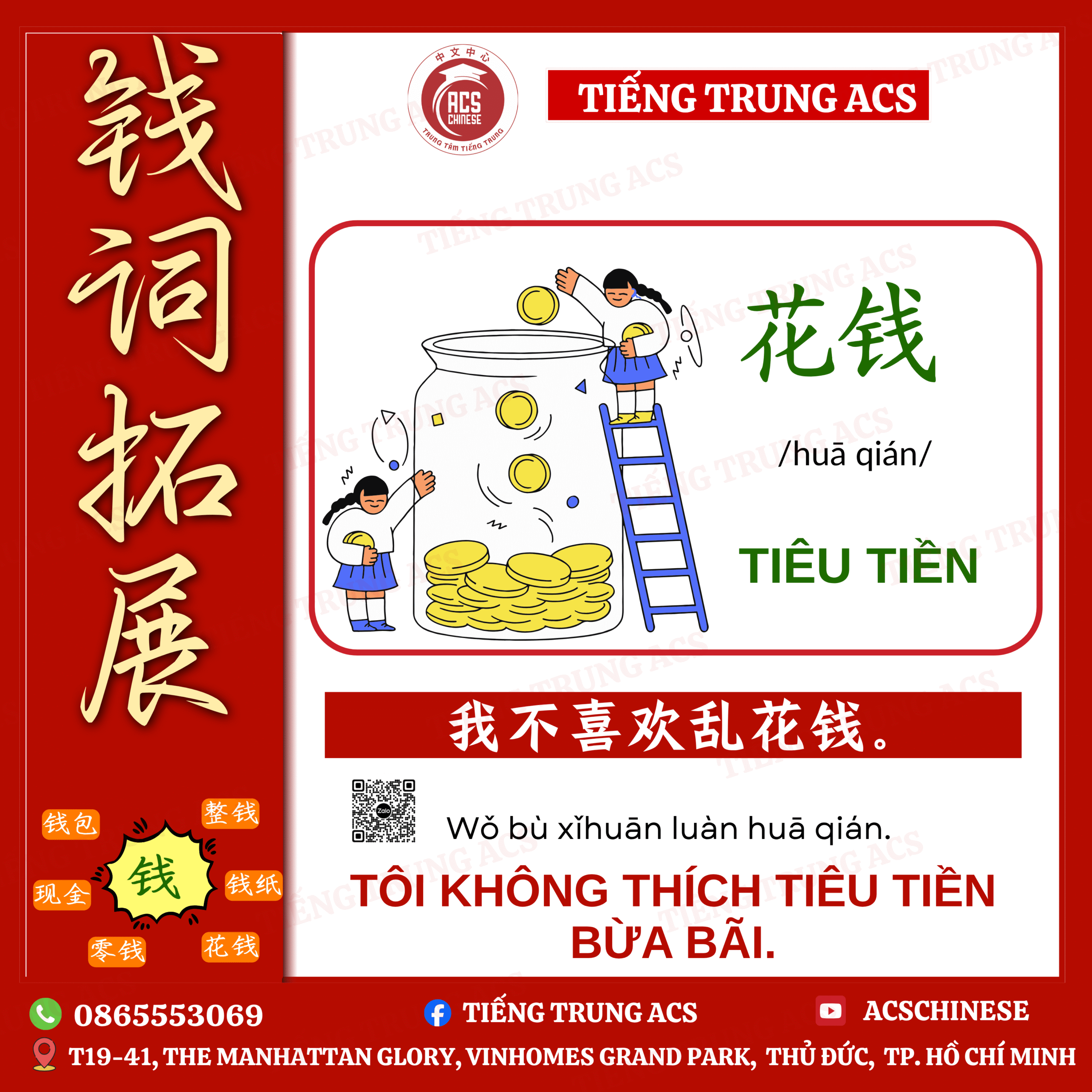 100+ VÍ DỤ THÔNG DỤNG MỞ RỘNG VỐN TỪ VỚI 钱