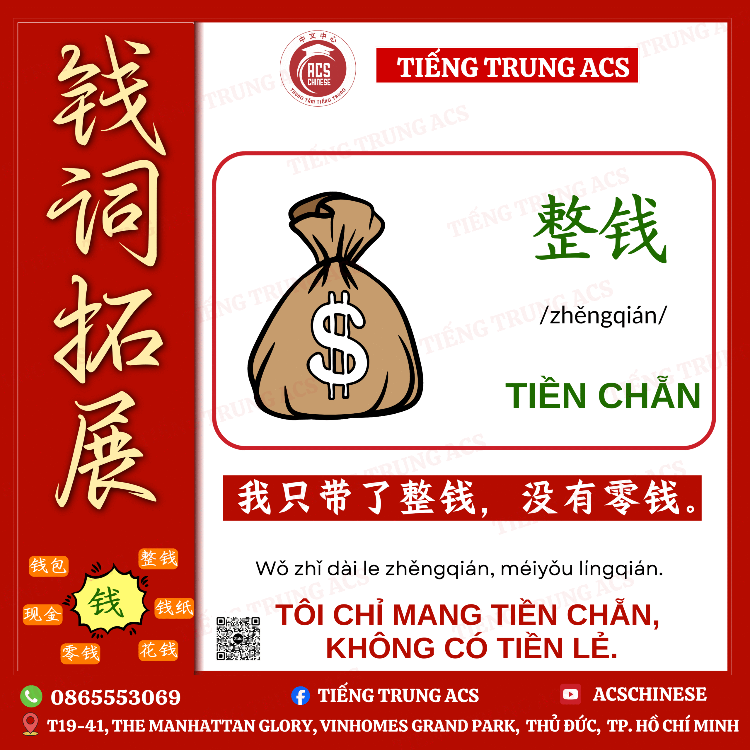 100+ VÍ DỤ THÔNG DỤNG MỞ RỘNG VỐN TỪ VỚI 钱