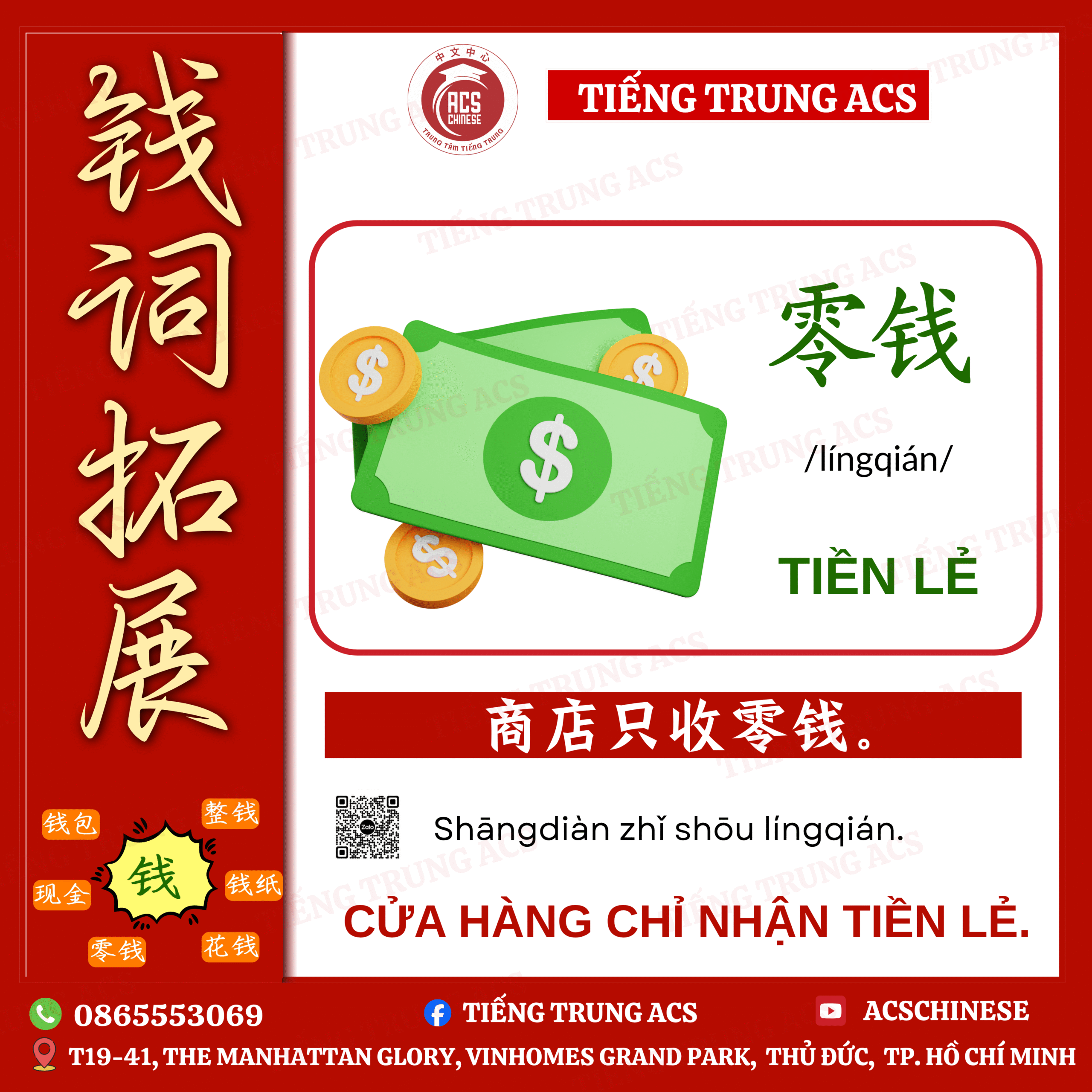 100+ VÍ DỤ THÔNG DỤNG MỞ RỘNG VỐN TỪ VỚI 钱